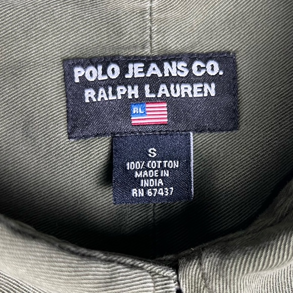 Polo Ralph Lauren Shirt Womens Small Black Label Button Down Boyscout Military - Picture 7 of 8